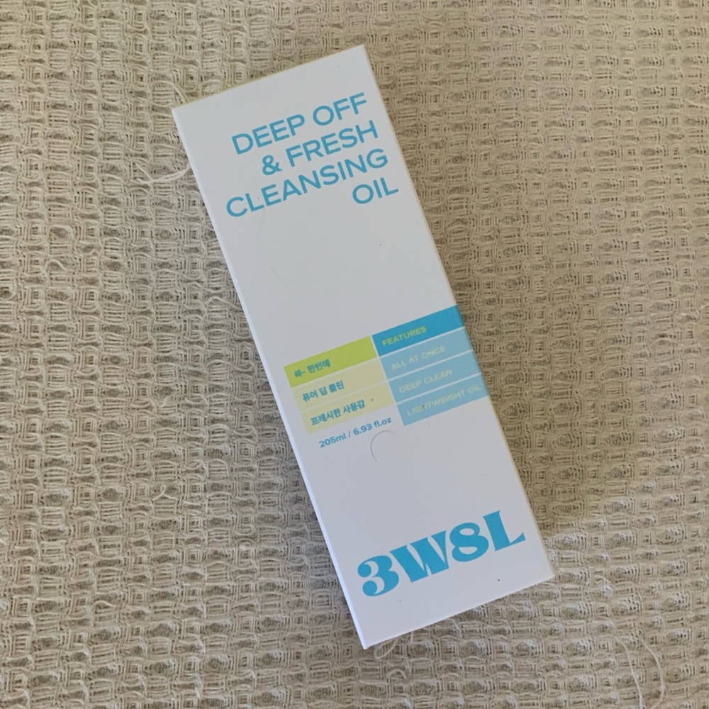 3W8L Deep Off & Fresh Cleansing Oil Korean K-Beauty Makeup Remover Face Wash